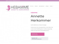 hebamme-ah.de Webseite Vorschau