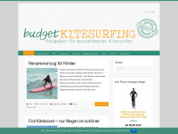 budgetkitesurfing.de Webseite Vorschau