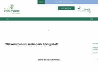 wohnpark-koenigshof.com Webseite Vorschau