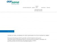aarsana-physio.ch Webseite Vorschau