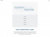 soundbath-productions.de Webseite Vorschau