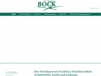 fleischerei-boeck.at Webseite Vorschau