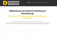 dietrich-werbung.de Webseite Vorschau