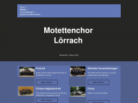 motettenchor-loerrach.de Webseite Vorschau