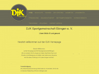 djk-ebingen.de Webseite Vorschau