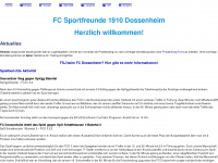 fc-dossenheim.de Webseite Vorschau