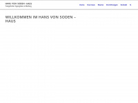 hans-von-soden-haus.de Thumbnail