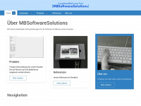 mbsoftwaresolutions.de Webseite Vorschau