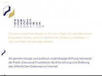 public-discourse.org Webseite Vorschau
