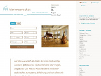 klavierwunsch.at Webseite Vorschau