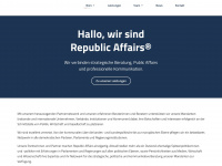 republic-affairs.com Webseite Vorschau