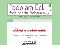 podo-am-eck.de Webseite Vorschau
