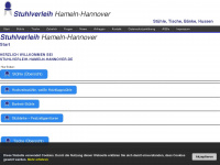 stuhlverleih-hameln-hannover.de Webseite Vorschau