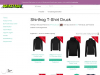 shirtfrog.com Webseite Vorschau