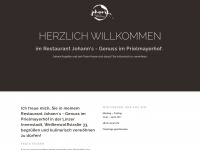 johanns-restaurant.at Webseite Vorschau