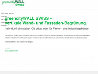 greencitywall.ch Webseite Vorschau