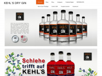 kehls-gin.de Webseite Vorschau