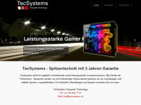 tecsystems.ch Webseite Vorschau