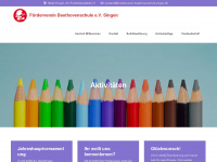 foerderverein-beethovenschule-singen.de Webseite Vorschau
