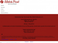 match-point-restaurant.de Webseite Vorschau