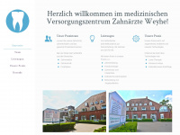 zahnaerzte-weyhe.de Webseite Vorschau