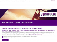 motion-print.de Webseite Vorschau