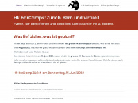 hrbarcamp.ch Webseite Vorschau