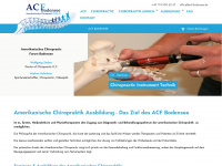 acf-amerikanischechiropraktik.com Webseite Vorschau
