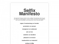 selfix-manifesto.org Webseite Vorschau