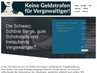 vergewaltiger-bestrafen.ch Webseite Vorschau