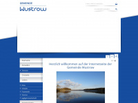wustrow-seenplatte.de Webseite Vorschau