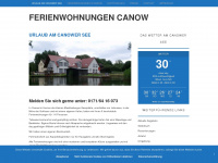 ferienwohnungen-canow.de Webseite Vorschau