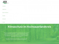 klimaschutz-hsk.de Webseite Vorschau