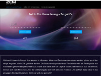 zoll-in-cm-umrechnung.de Webseite Vorschau