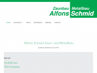 zaunbau-metallbau-schmid.de Webseite Vorschau