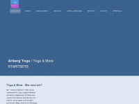 arlberg-yoga.com Webseite Vorschau