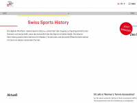 sportshistory.ch Webseite Vorschau