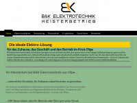buk-elektro.de Webseite Vorschau