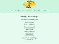 physiopraxis-baden.at Webseite Vorschau