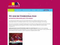 kinderzirkus-aron.de Webseite Vorschau