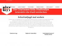 citygames-koeln.de Webseite Vorschau