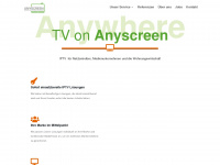 anyscreen.tv Webseite Vorschau