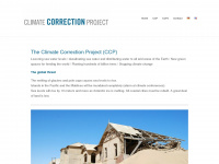 climate-correction-project.com Webseite Vorschau