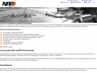 nap-carparts.com Webseite Vorschau