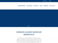 hzi-brandschutz.de Webseite Vorschau