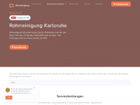 rohrreinigung-karlsruhe-24.de Webseite Vorschau