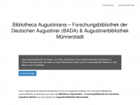 augustinerbibliothek-muennerstadt.de Webseite Vorschau