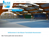 blaue-tennishalle.de Webseite Vorschau