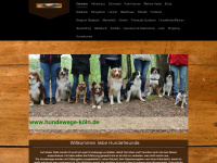 hundewege-köln.de Webseite Vorschau