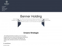 benner-holding.com Webseite Vorschau